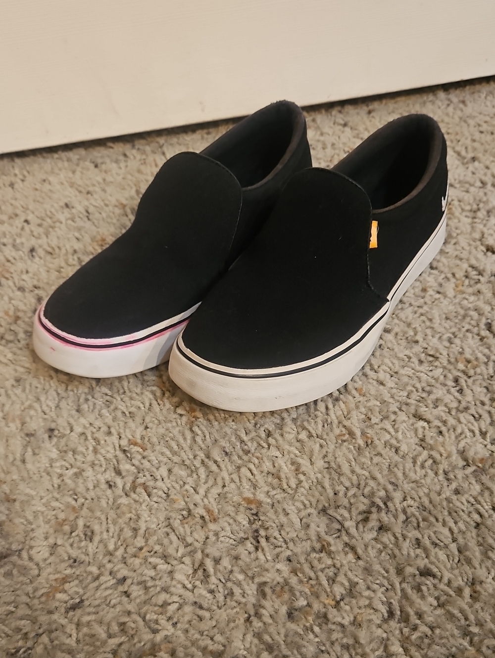 Nike Court Royale AC Slip On Black Canvas Sneakers Women's Size 7